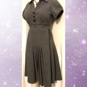 Robbie Bee Shirt Dress gray professional dress
